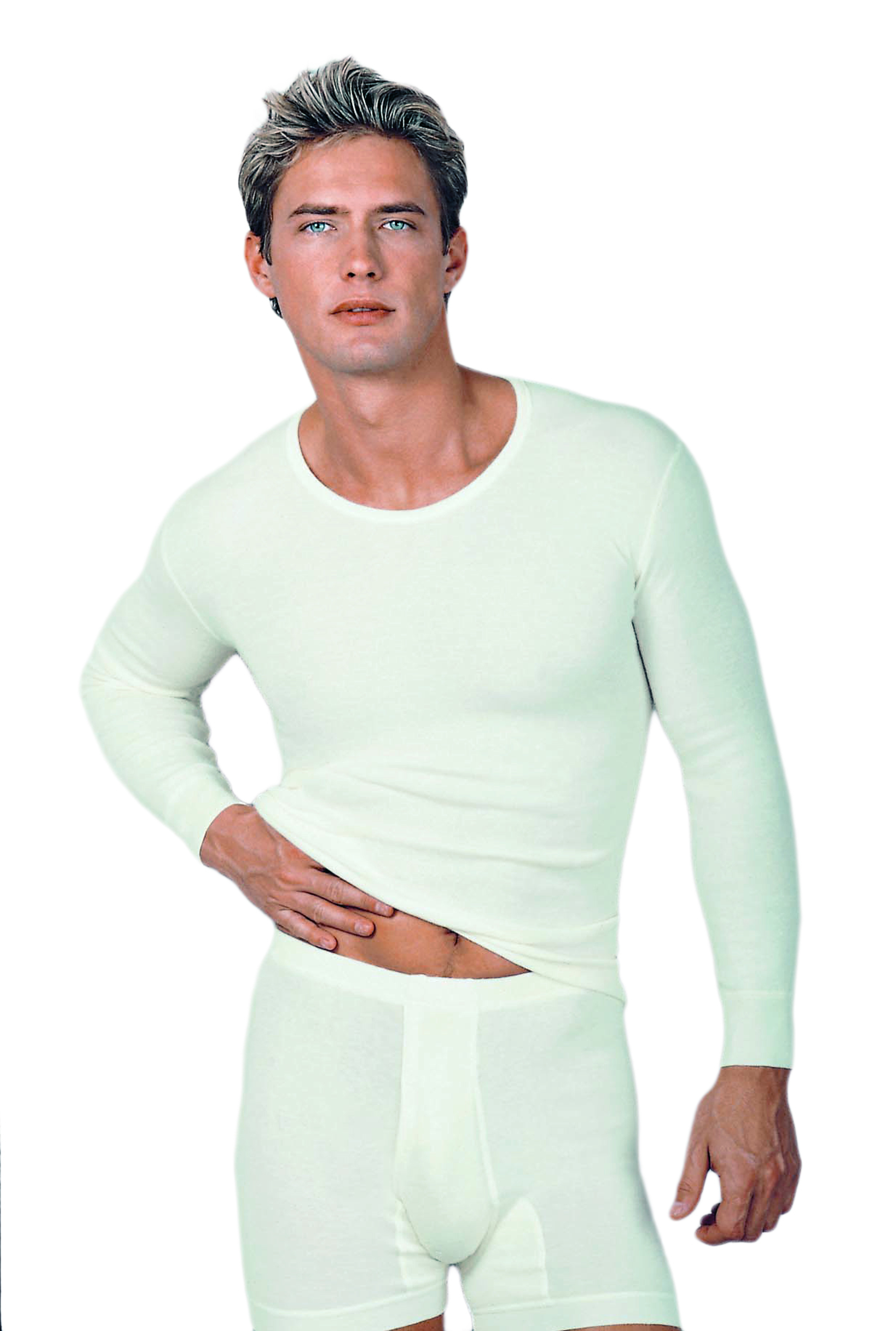 Medima Herreundertrøje Hvid M/Lang Ærme